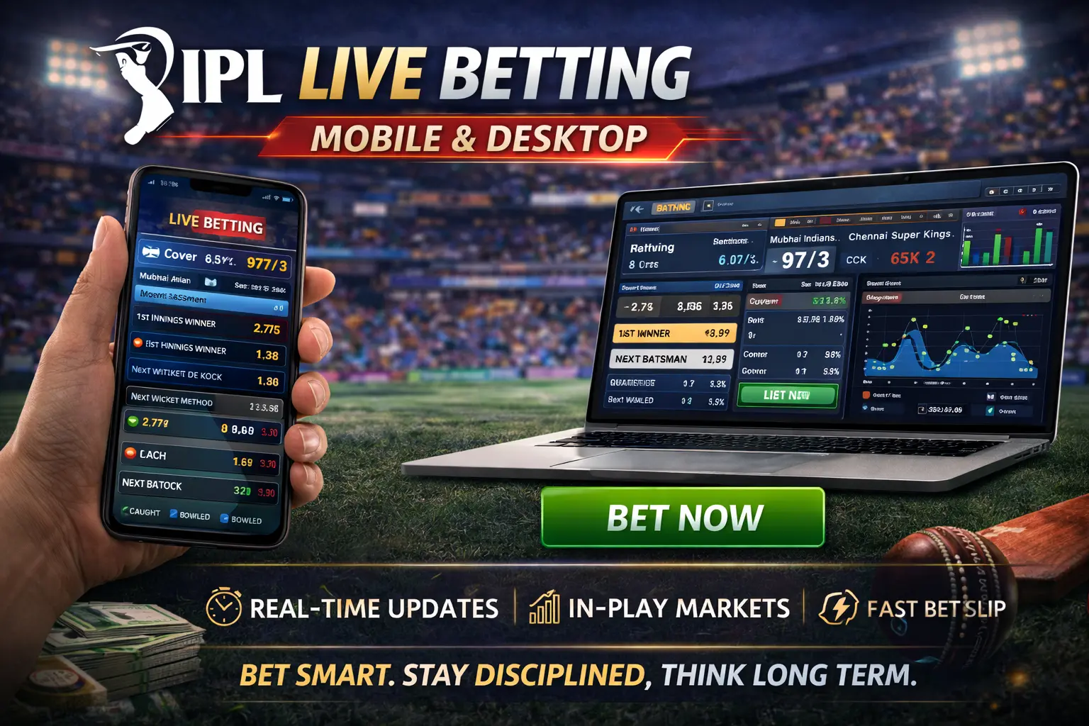 Live IPL betting experience on mobile and desktop — comparing site speed, odds updates and cricket market navigation