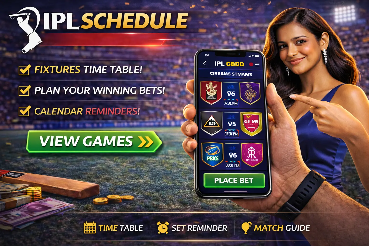 IPL schedule today — upcoming matches, dates, start times and fixture list for betting research